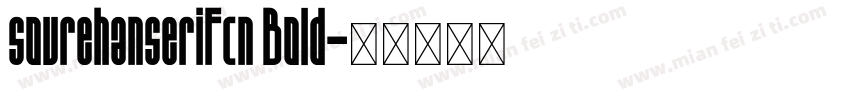 sourehanserifcn Bold字体转换